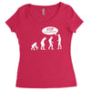 banksy funny human evolution indie Women's Triblend Scoop T-shirt