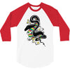 many colors  snake 3/4 Sleeve Shirt