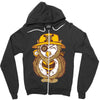 pirate owl Zipper Hoodie