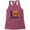 i love burger Racerback Tank
