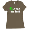 zombie fast food  funny Ladies Fitted T-Shirt