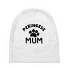 pekingese mum Baby Beanies