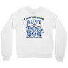 i have two tıtles aunt and dogmom an i rock them both flowers Crewneck Sweatshirt