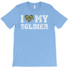 i love my soldier regular camouflage T-Shirt