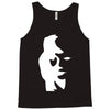 sax player lady face optical illusion Tank Top