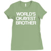 world's okayest brother Ladies Fitted T-Shirt