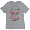 i just want to bake stuff and watch christmas movies all day V-Neck Tee