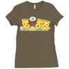 pizza campfire story Ladies Fitted T-Shirt