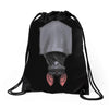 perfectly upside down Drawstring Bags