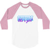 swim like a girl neon 3/4 Sleeve Shirt