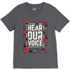 Women's March Hear Our Voice V-Neck Tee