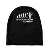 evolution of a chef cooking funny mens Baby Beanies