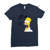 Homer Simpson Ladies Fitted T-Shirt