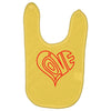 love heart outline valentine's day Baby Bibs