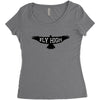 Fly High Women's Triblend Scoop T-shirt