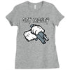 mickey mouse gangster get money Ladies Fitted T-Shirt