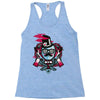 mr topstache vs jthree Racerback Tank