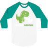 daddysaurus dinosaur dino 3/4 Sleeve Shirt