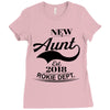 New Aunt 2018 Rokie Dept. Ladies Fitted T-Shirt