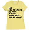 no. you're wrong Ladies Fitted T-Shirt