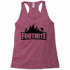 fortnite logo black Racerback Tank
