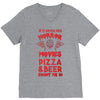 horror movies, pizza and beer V-Neck Tee