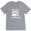 personalised your name caravan club funny gift V-Neck Tee