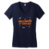 halloween at eden bar Women's V-Neck T-Shirt