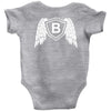letter b with wings Baby Onesie