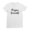 vegan feminist Ladies Fitted T-Shirt