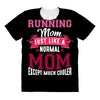 running mom white All Over Women's T-shirt