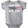 stand for the flag kneel for the cross Baby Bodysuit