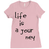 life is a journey Ladies Fitted T-Shirt
