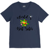 world's best sister with flowers V-Neck Tee