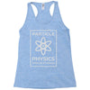 particle physics funny pun Racerback Tank