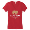 papa bear Women's V-Neck T-Shirt