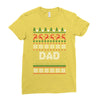 ugly christmas dad Ladies Fitted T-Shirt