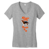 Sleeps With Beagle Women's V-Neck T-Shirt