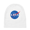 lies nasa logo Baby Beanies