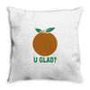 orange uglad Throw Pillow