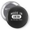40th birthday gifts made 1978 all original parts Pin-back button