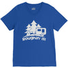 roughin' it roughing trailer camping camp V-Neck Tee