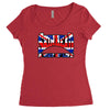 skinhead union jack, ideal birthday gift or present Women's Triblend Scoop T-shirt