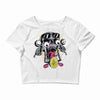 skull biker Crop Top