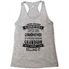 Super Cool Grandmother Of A Freaking Awesome Grandson Racerback Tank