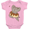 Pusheen the Cat Muscular with Donut Baby Onesie