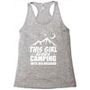 Camper Couple Girl White Racerback Tank