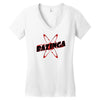 bazinga logo inspired by the big bang theory ideal birthday gift Women's V-Neck T-Shirt