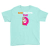 She Wants D - Dunkin Donuts Youth Tee