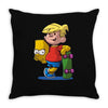bart simpson Throw Pillow